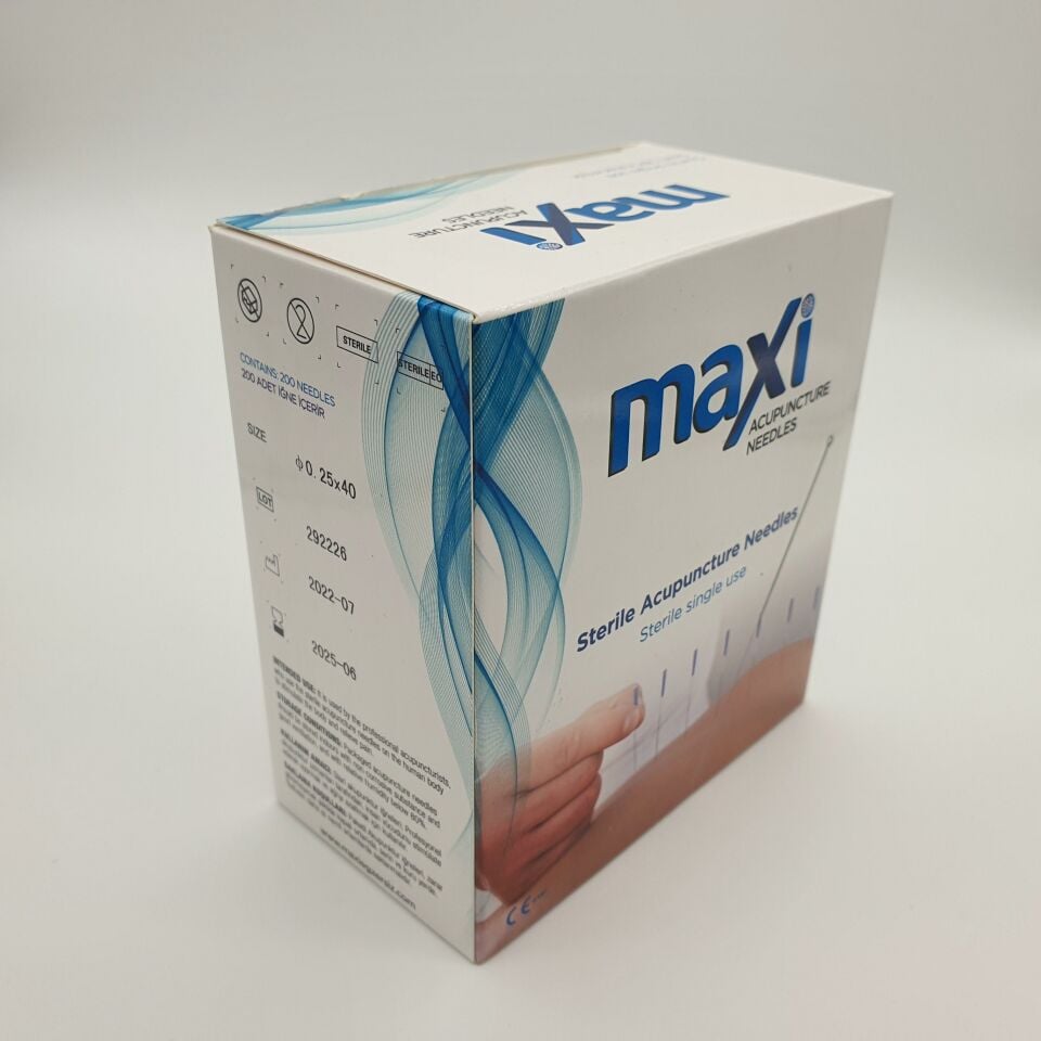 Akupunktur İğnesi Çeşitleri 200 Adet Tek Kutu 0.25*30 mm