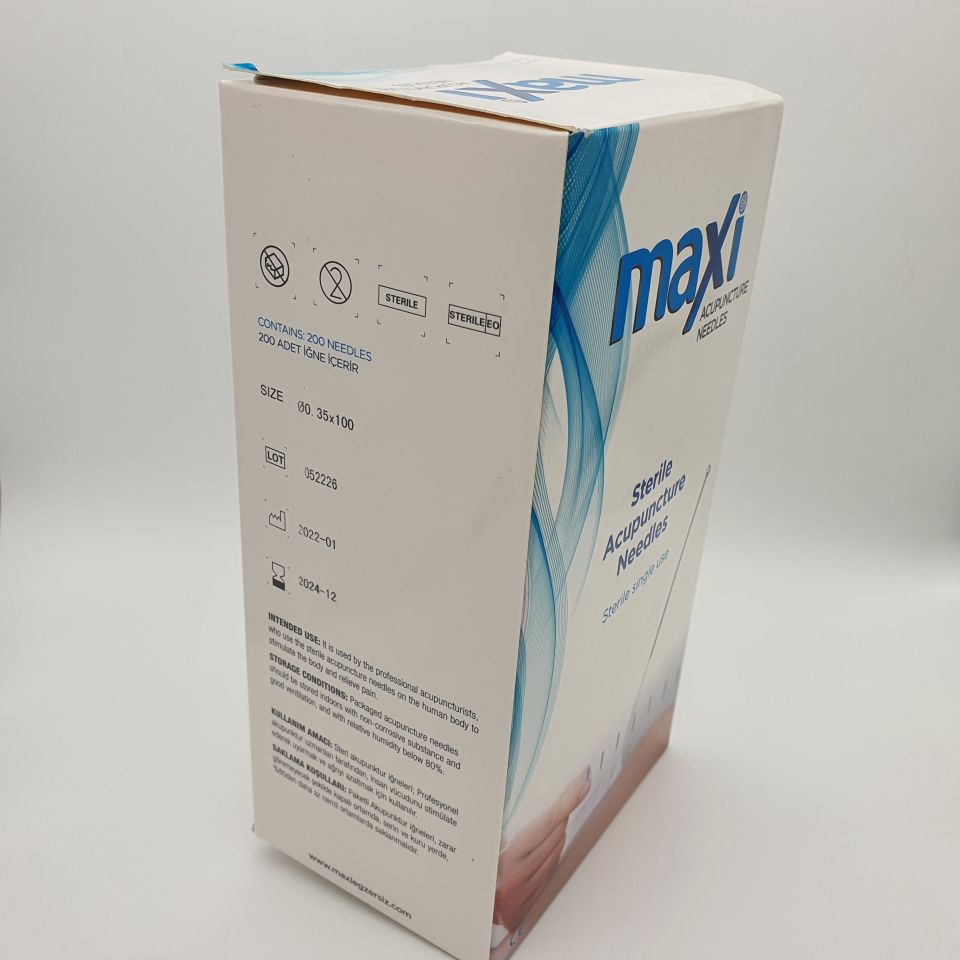 Akupunktur İğnesi Çeşitleri 200 Adet Tek Kutu 0.25*30 mm