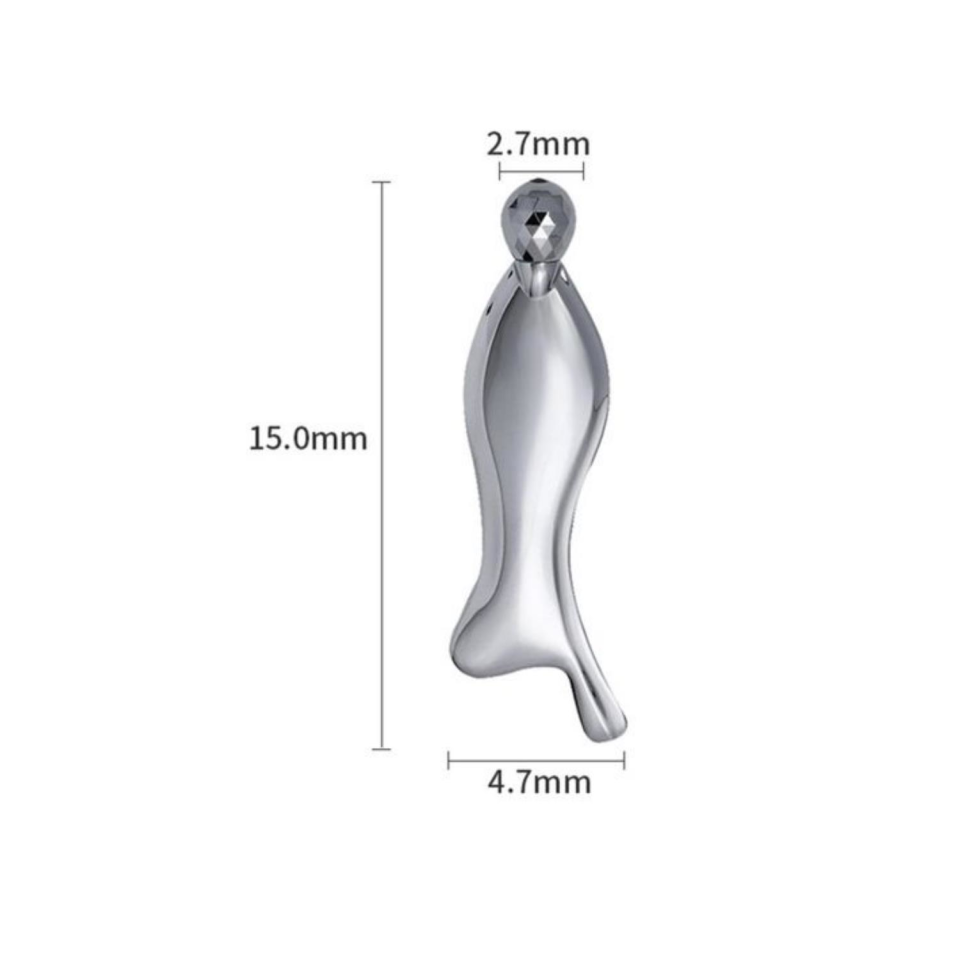 Metal Yüz Masaj Aleti Face Guasha 3D Roller Graston Aparatı