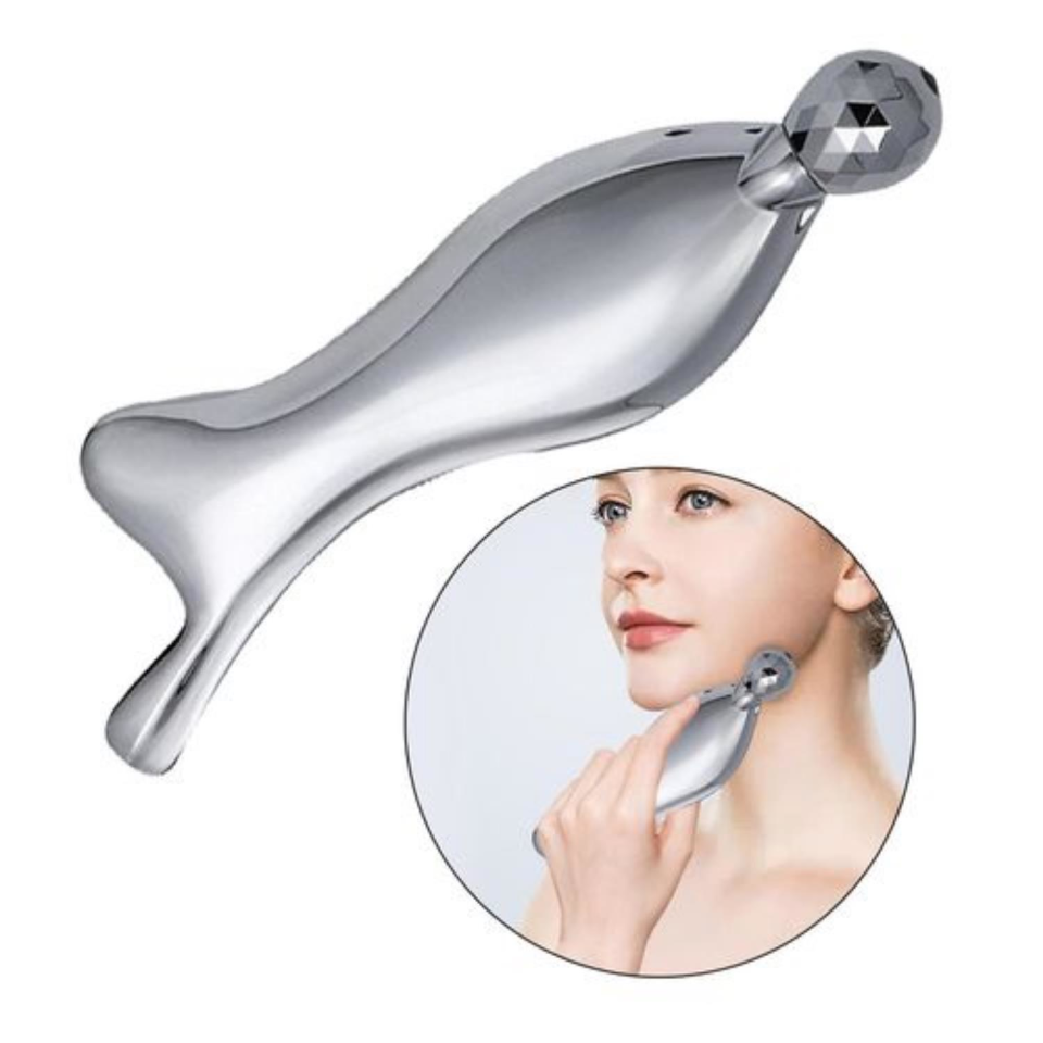 Metal Yüz Masaj Aleti Face Guasha 3D Roller Graston Aparatı