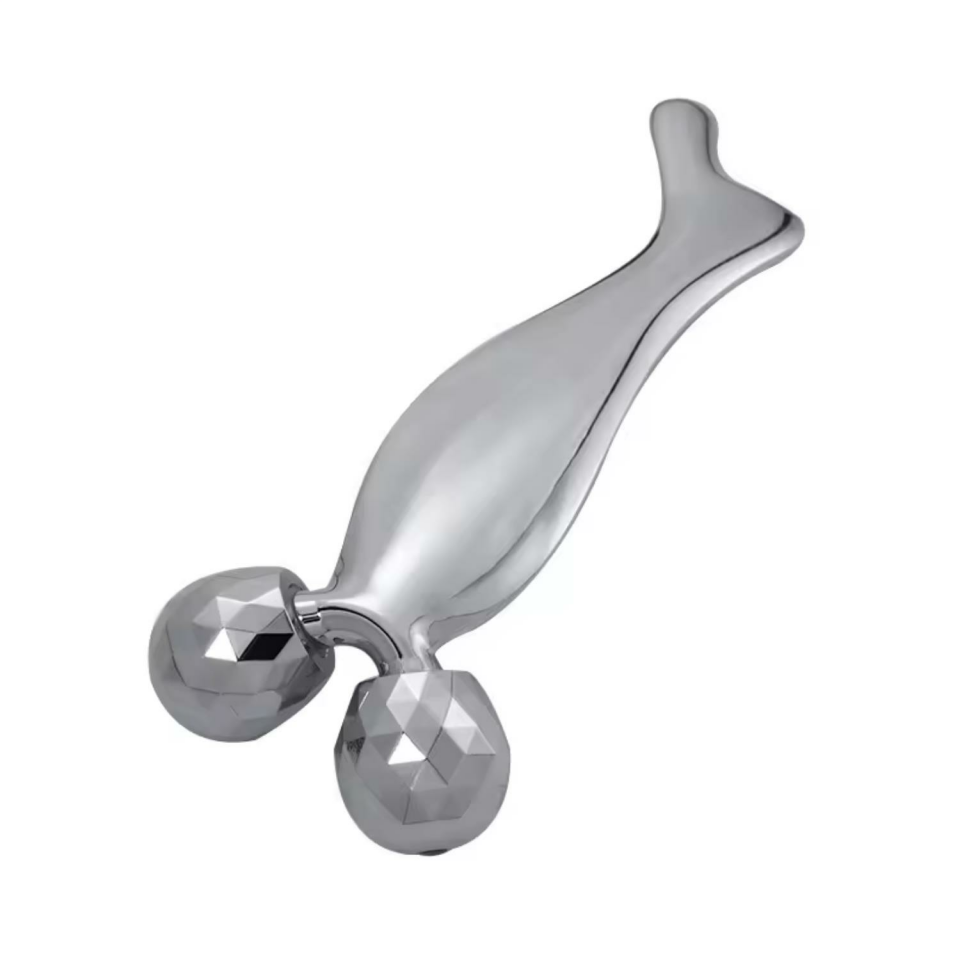 Metal Yüz Masaj Aleti Face Guasha 3 D Roller Graston Aparatı Model 3