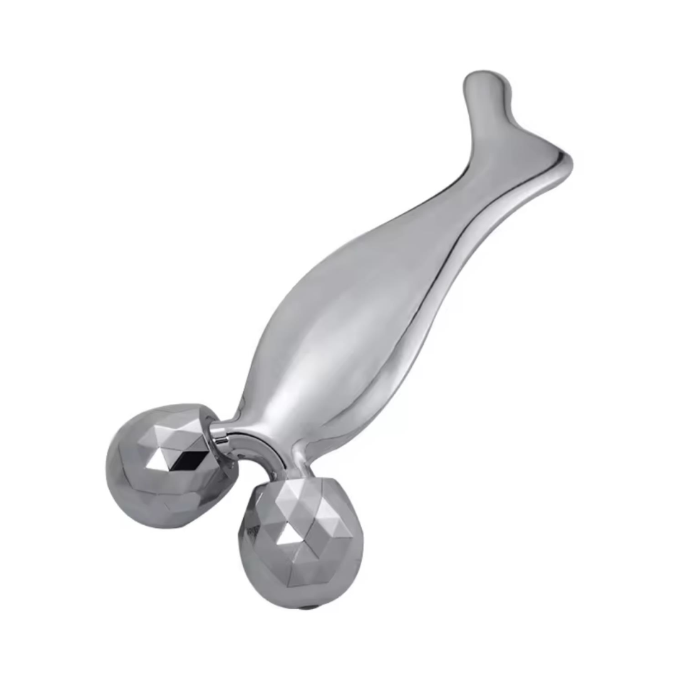 Metal Yüz Masaj Aleti Face Guasha 3 D Roller Graston Aparatı Model 3