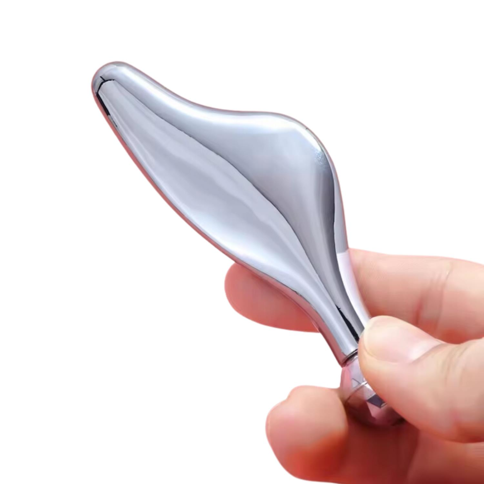 Metal Yüz Masaj Aleti Face Guasha 3D Roller Graston Aparatı Model 2