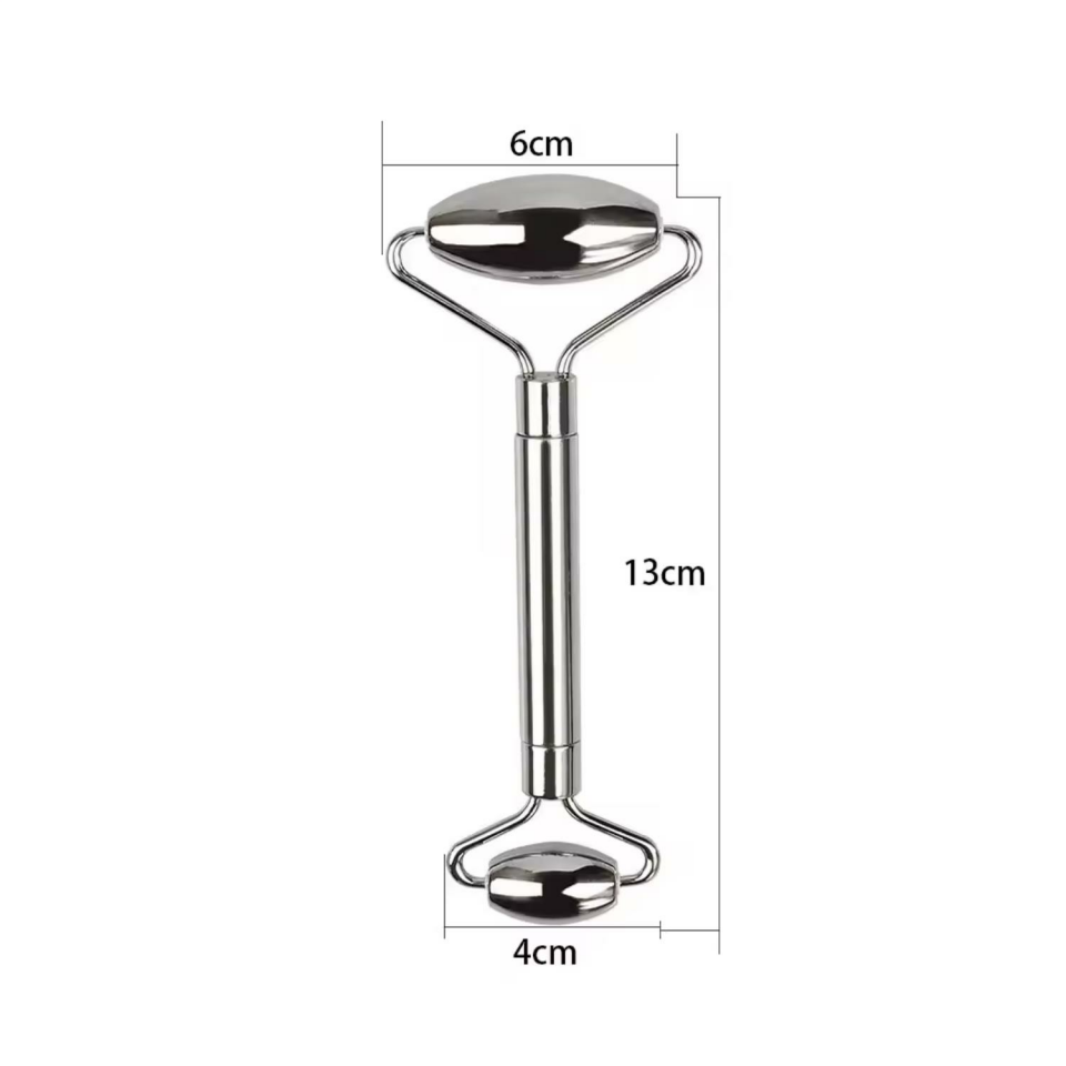 Metal Cilt Sıkılaştırıcı Face Gua Sha Rulosu Yüz Masaj Roller Model 1