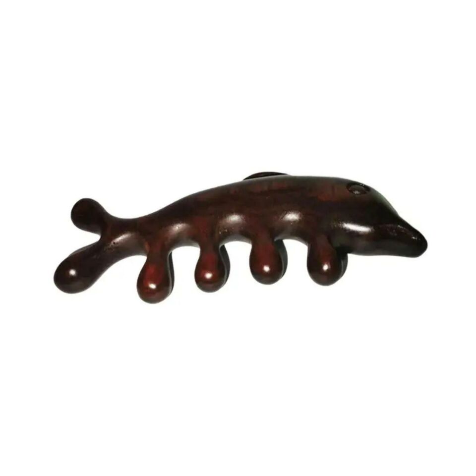 Ahşap Sandal Ağacı Gugu Masaj Yüz Masaj Gua Sha Saç Tarağı Model 5