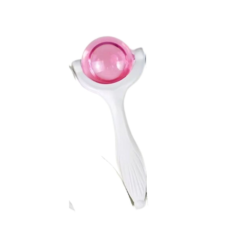 Face İce Roller Sıcak ve Soğuk Gua Sha Yüz Masaj Silindiri Pembe Renk