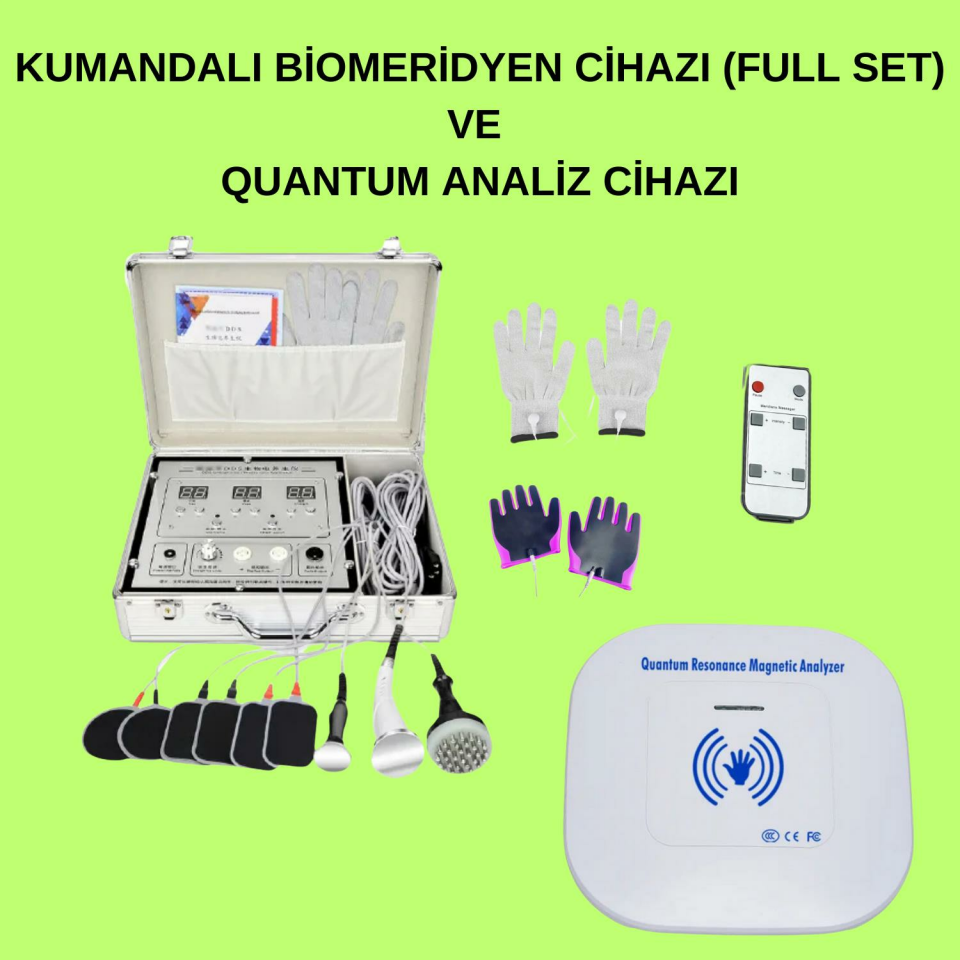 Kumandalı Biomeridyen Cihazı(Full Set) + Quantum Analiz Cihazı