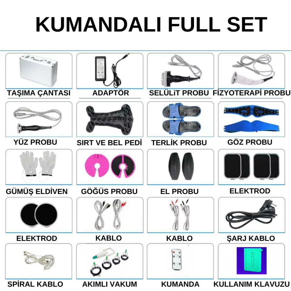 Kumandalı Biomeridyen Cihazı(Full Set) + Quantum Analiz Cihazı
