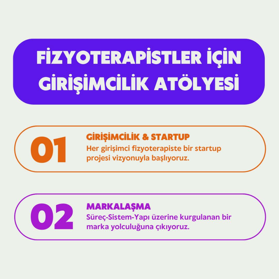 Fizyoterapistler İçin Girişimcilik Atölyesi & Danışmanlık