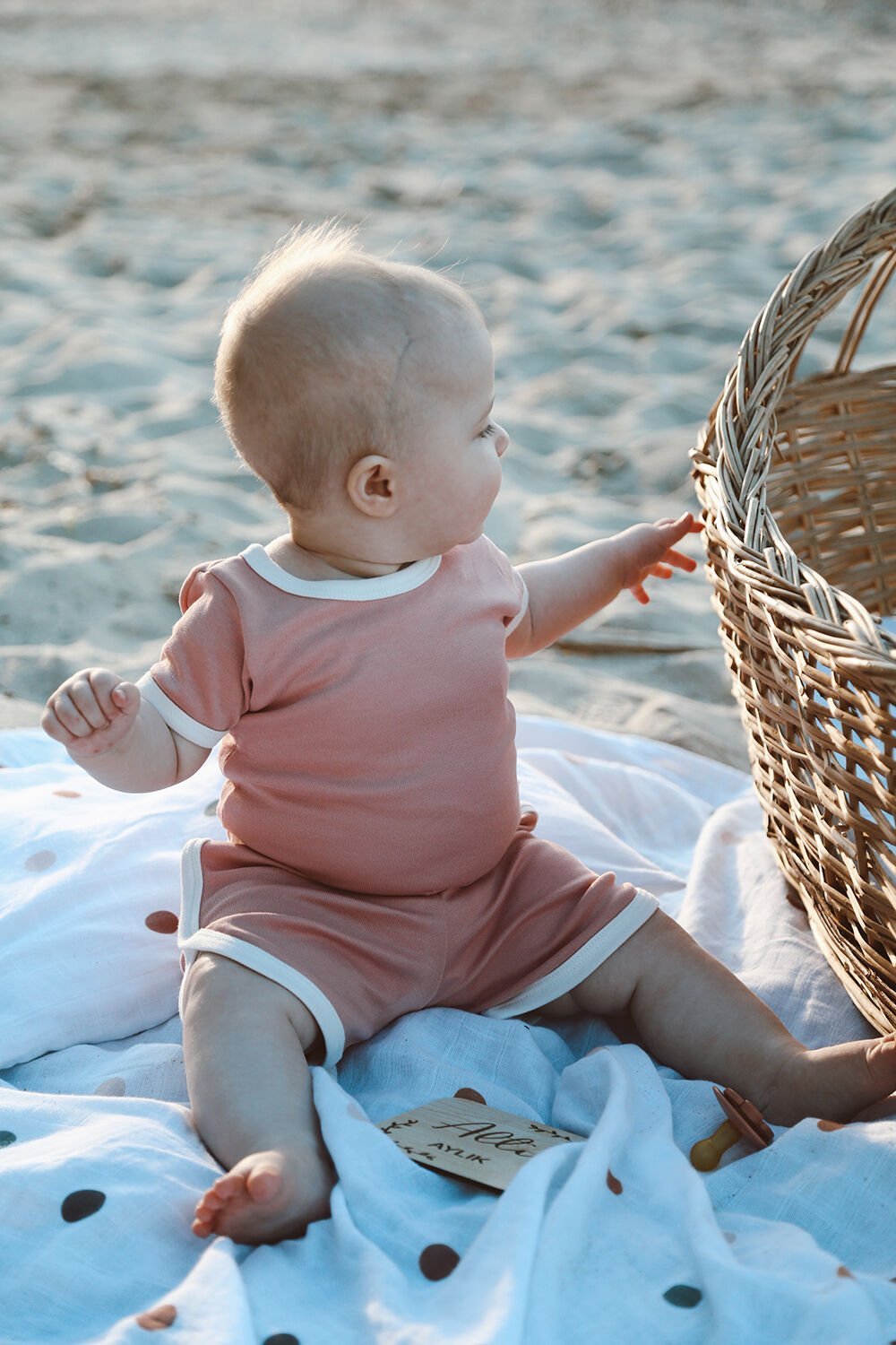 summer vibes | blush çıtçıtlı body & şort takım bebek ve çocuk