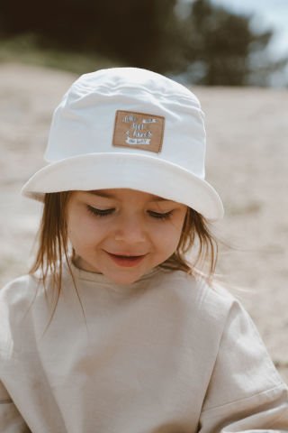 beyaz bebek & çocuk bucket şapka