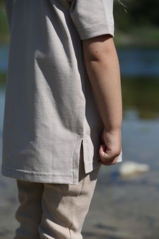 vizon kısa kollu unisex fit kesim bebek çocuk tişört