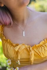 Square Kolye Silver