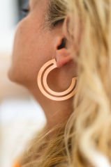 Hoop Küpe Rose