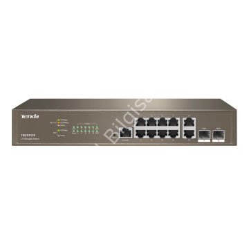 TENDA TEG5312F 10 PORT 10/100/1000 2 X SFP YONETILEBILIR RACK MOUNT SWITCH