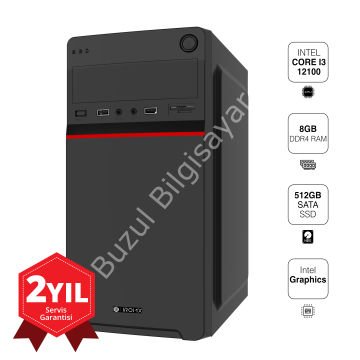 IROMX IRB25-303 I3-12100 8GB 512GB SSD O/B KASA