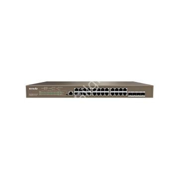 TENDA TEG5328P-24-410W 24 PORT POE 10/100/1000 410W YONETILEBILIR DESKTOP SWITCH