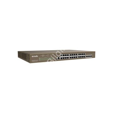 TENDA TEG5328P-24-410W 24 PORT POE 10/100/1000 410W YONETILEBILIR DESKTOP SWITCH