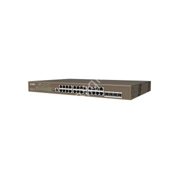 TENDA TEG5328P-24-410W 24 PORT POE 10/100/1000 410W YONETILEBILIR DESKTOP SWITCH