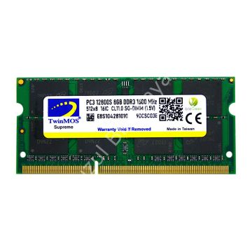 TWINMOS 8GB 1600MHz DDR3 1.5v MDD38GB1600N NOTEBOOK RAM