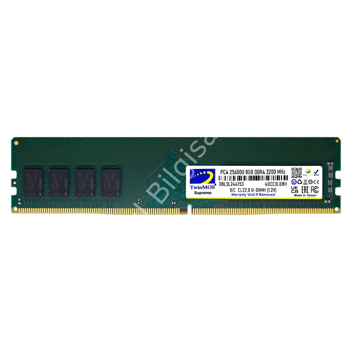 TWINMOS 8GB 3200MHZ DDR4 MDD48GB3200D PC RAM
