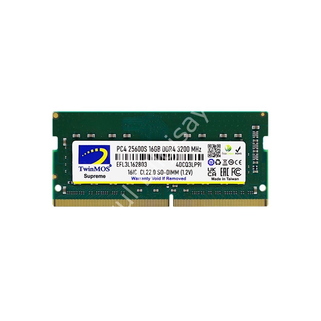 TWINMOS 16GB 3200Mhz DDR4 MDD416GB3200N NOTEBOOK RAM