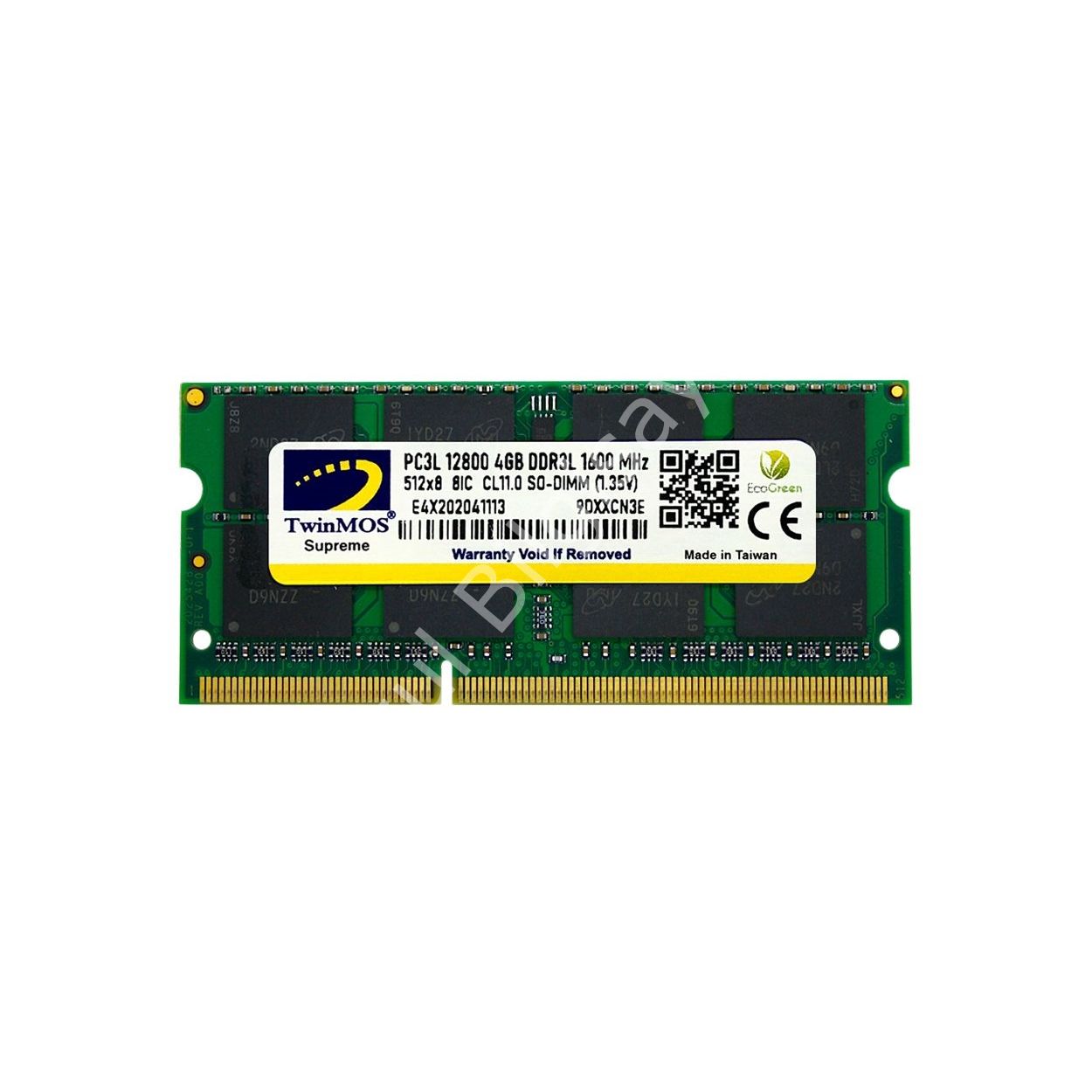 TWINMOS 4GB 1600MHz DDR3 1.35v MDD3L4GB1600N NOTEBOOK RAM