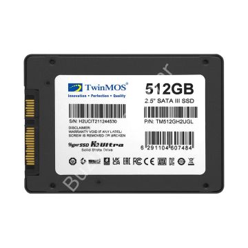 TWINMOS 512GB 580/550Mb/s 2.5'' SATA3 SSD TM512GH2UGL 3D-NAND