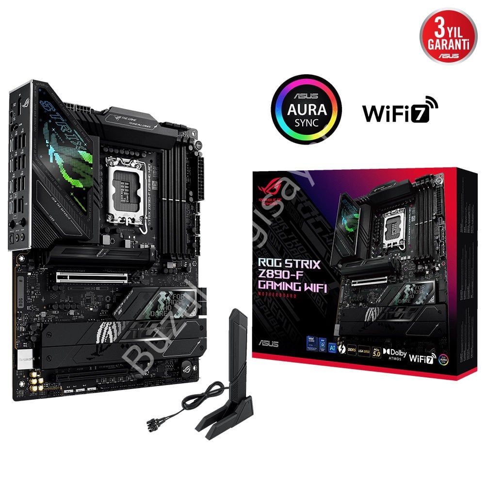 ASUS ROG STRIX Z890-F GAMING WIFI 4x DDR5 DP/HDMI 5x M.2 1x 2.5GLAN/WIFI7/BT USB3.2 1851P ANAKART