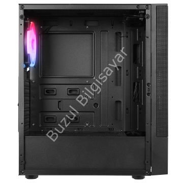 EVEREST DUSK 600W 4x12CM RGB FAN ATX TEMPERED GLASS 2xUSB2.0/1xUSB3.0 SİYAH MID TOWER GAMİNG KASA