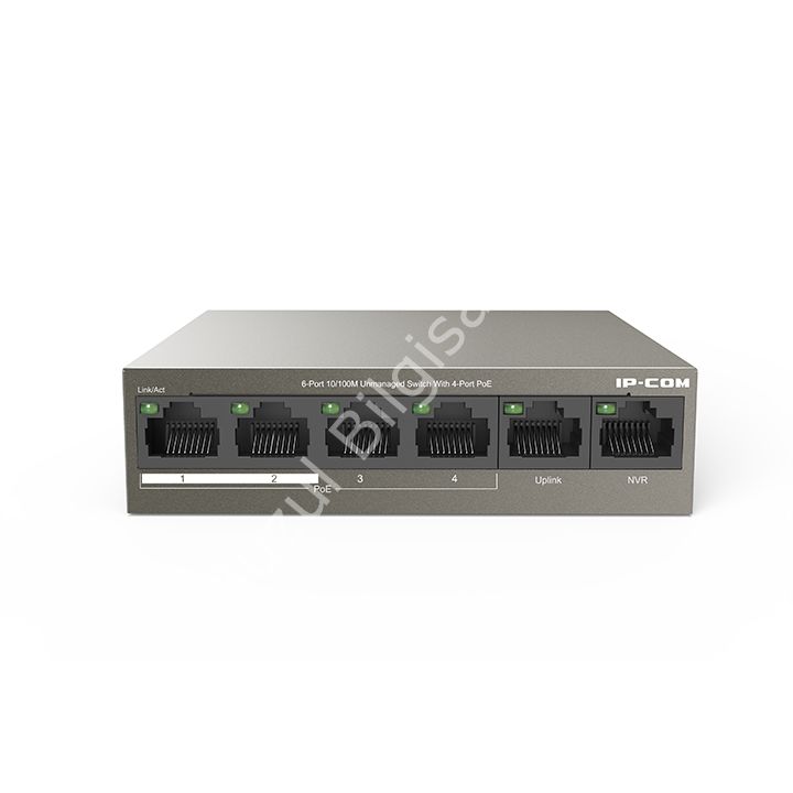 IP-COM IP-F1106P-4-63W 4 PORT 10/100 4 PORT POE 2 X FE UPLINK 63W YONETILEMEZ DESKTOP SWITCH
