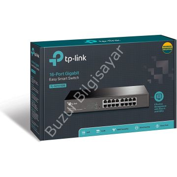 TP-LINK TL-SG1016DE 16 PORT 10/100/1000 EASY SMART RACK MOUNT SWITCH