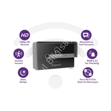 FONRİ WF3-EL3-0502-02 WIFI KABLOSUZ AKILLI KAPI ZİLİ