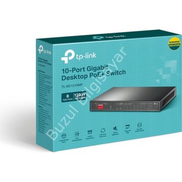 TP-LINK TL-SG1210MP 10 PORT 10/100/1000 8 PORT POE+ 1 PORT UPLINK+ 1 SFP DESKTOP SWITCH