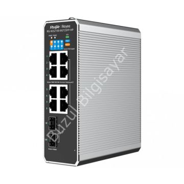 RUIJIE REYEE RG-NIS2100-8GT2SFP-HP 8 PORT 10/100/1000 8 PORT POE 2 X SFP 240 WATT RUJIE CLOUD YONETILEBILIR ENDÜSTRİYEL