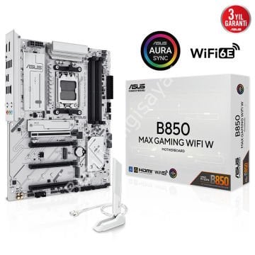 ASUS B850 MAX GAMING WIFI W 4xDDR5 HDMI+DP 3xM.2 AM5 ANAKART