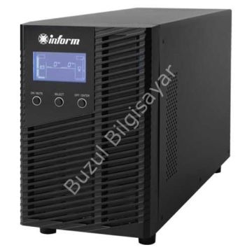 INFORM SİNÜS EVO 3KVA 5-12DK LED GÖSTERGE 6x12V/9AH 1F/1F ONLİNE UPS 856011003005