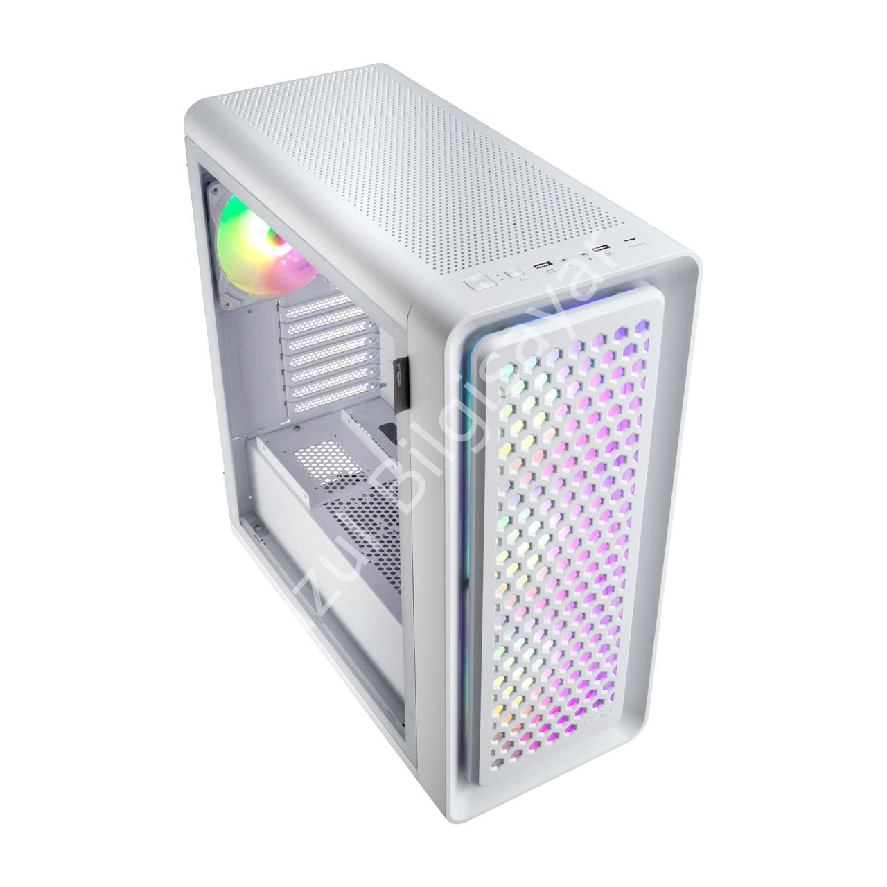 FSP CUT 593 PREMIUM 1000W 80+ GEN5 ARGB E-ATX BEYAZ GAMING KASA CUT593P