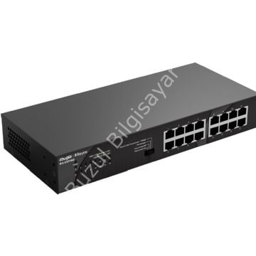 RUIJIE REYEE RG-ES116G 16 PORT 10/100/1000 YONETILEMEZ DESKTOP SWITCH METAL KASA