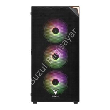 VENTO VG4200S 850W 80+ BR GEN5 4x12CM RGB FAN E-ATX MESHED PANEL 2xUSB2.0/1xUSB3.0 SİYAH GAMING KASA