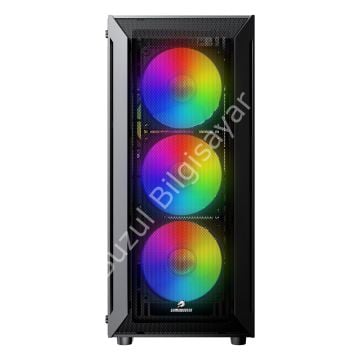 GAMEBOOSTER RAIDER GBE651B 650W 80+ 4x12CM FAN E-ATX USB3.0 GAMING KASA
