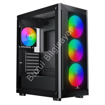 GAMEBOOSTER RAIDER GBE651B 650W 80+ 4x12CM FAN E-ATX USB3.0 GAMING KASA