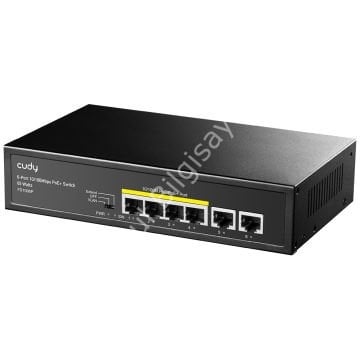 CUDY FS1006P 6 PORT 10/100 4 PORT POE+ 60W YONETILEMEZ DESKTOP SWITCH