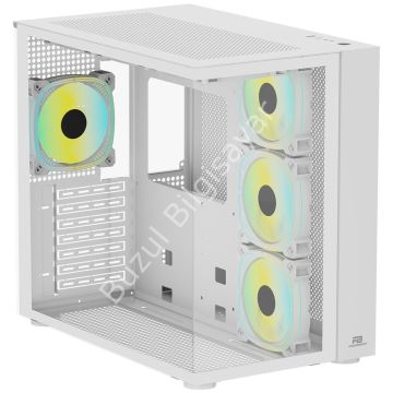 POWER BOOST PB-SS02W 7x ARGB FAN ATX SEA VIEW USB3.0 BEYAZ KASA