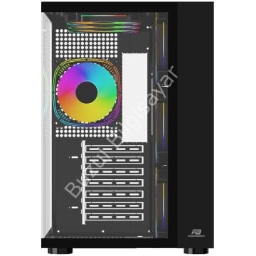POWER BOOST PB-SS02B 7x ARGB FAN ATX SEA VIEW USB3.0 SİYAH KASA