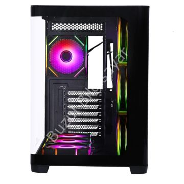 GAMEBOOSTER GB-G2851BB 7x ARGB FAN ATX SEA VIEW USB3.0 SİYAH KASA