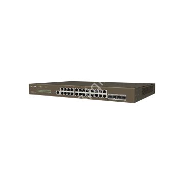 IP-COM IP-G3328F 26 PORT 10/100/1000 4 X SFP CLOUD YÖNETİLEBİLİR RACK MOUNT SWITCH