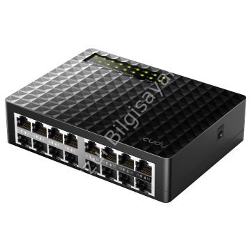 CUDY FS1016D 16 PORT 10/100 YONETILEMEZ DESKTOP SWITCH PLASTİK KASA