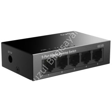 CUDY GS105 5 PORT 10/100/1000 YONETILEMEZ DESKTOP SWITCH METAL KASA