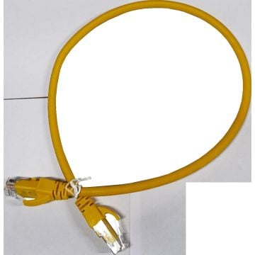 AGER AC-602-0025/Y 25CM UTP CAT6 PATCH KABLO SARI Cu, LSZH AWG 26/7